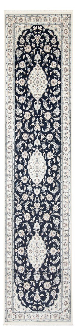 Läufer Perser - Nain - Premium - 344 x 90 cm - dunkelblau