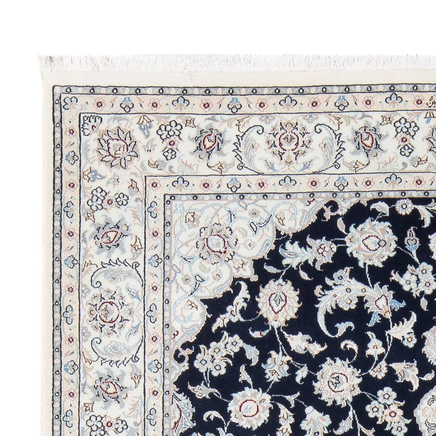 Perserteppich - Nain - Premium - 200 x 150 cm - dunkelblau