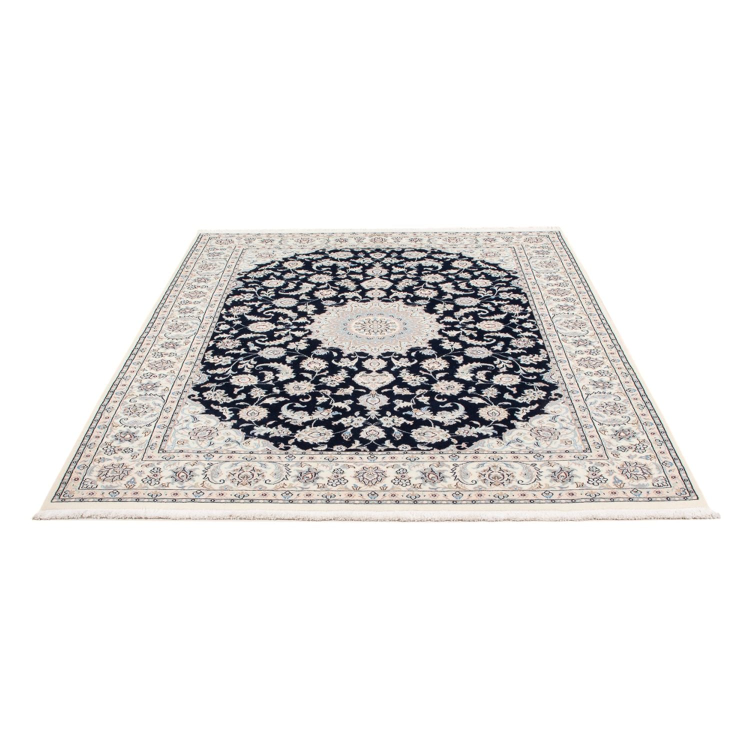 Perserteppich - Nain - Premium - 200 x 150 cm - dunkelblau