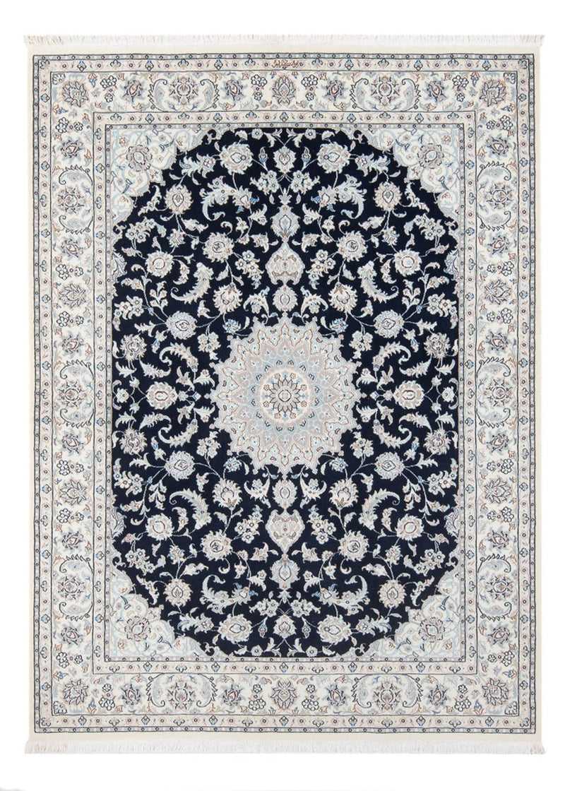 Perserteppich - Nain - Premium - 199 x 149 cm - dunkelblau