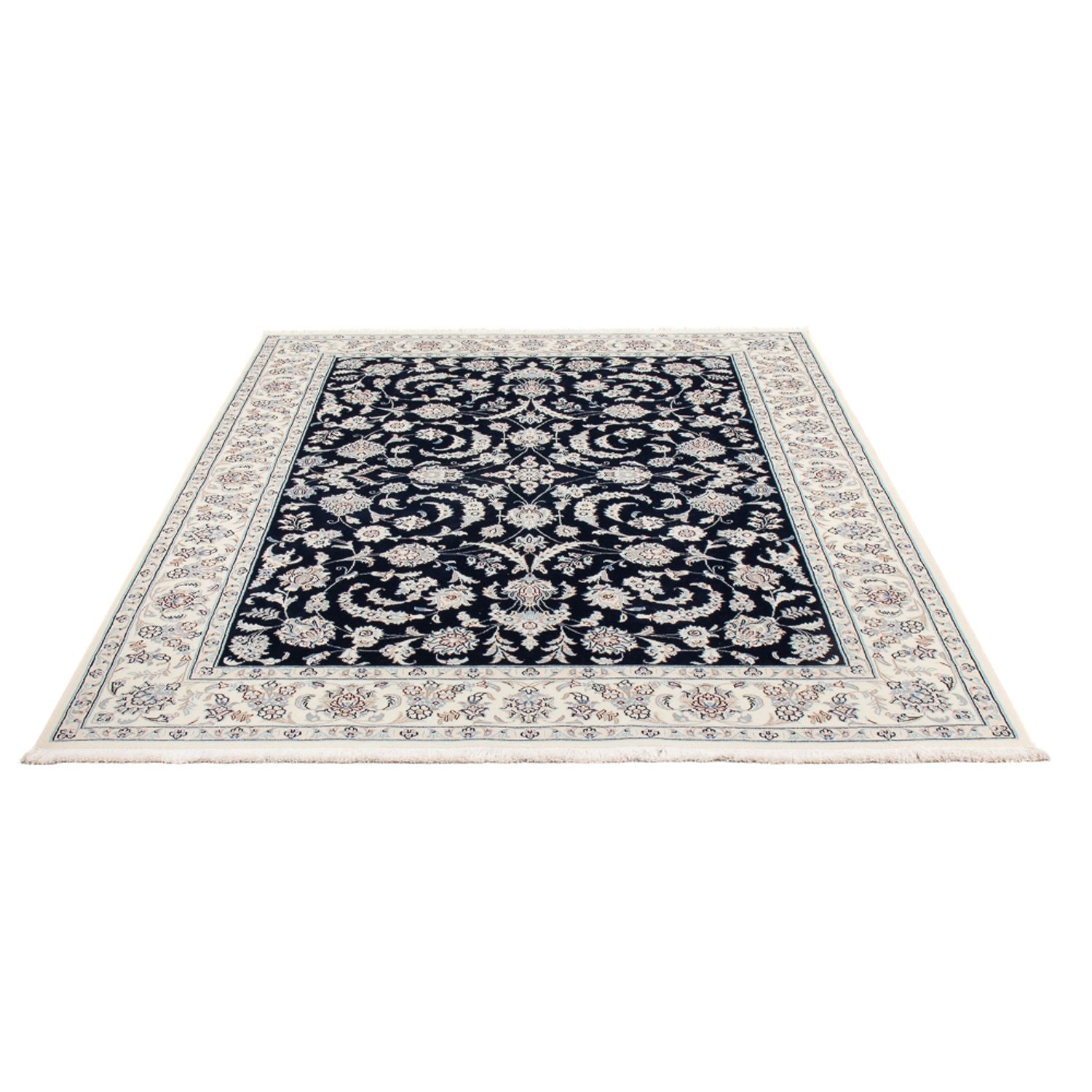 Perserteppich - Nain - Premium - 202 x 150 cm - dunkelblau