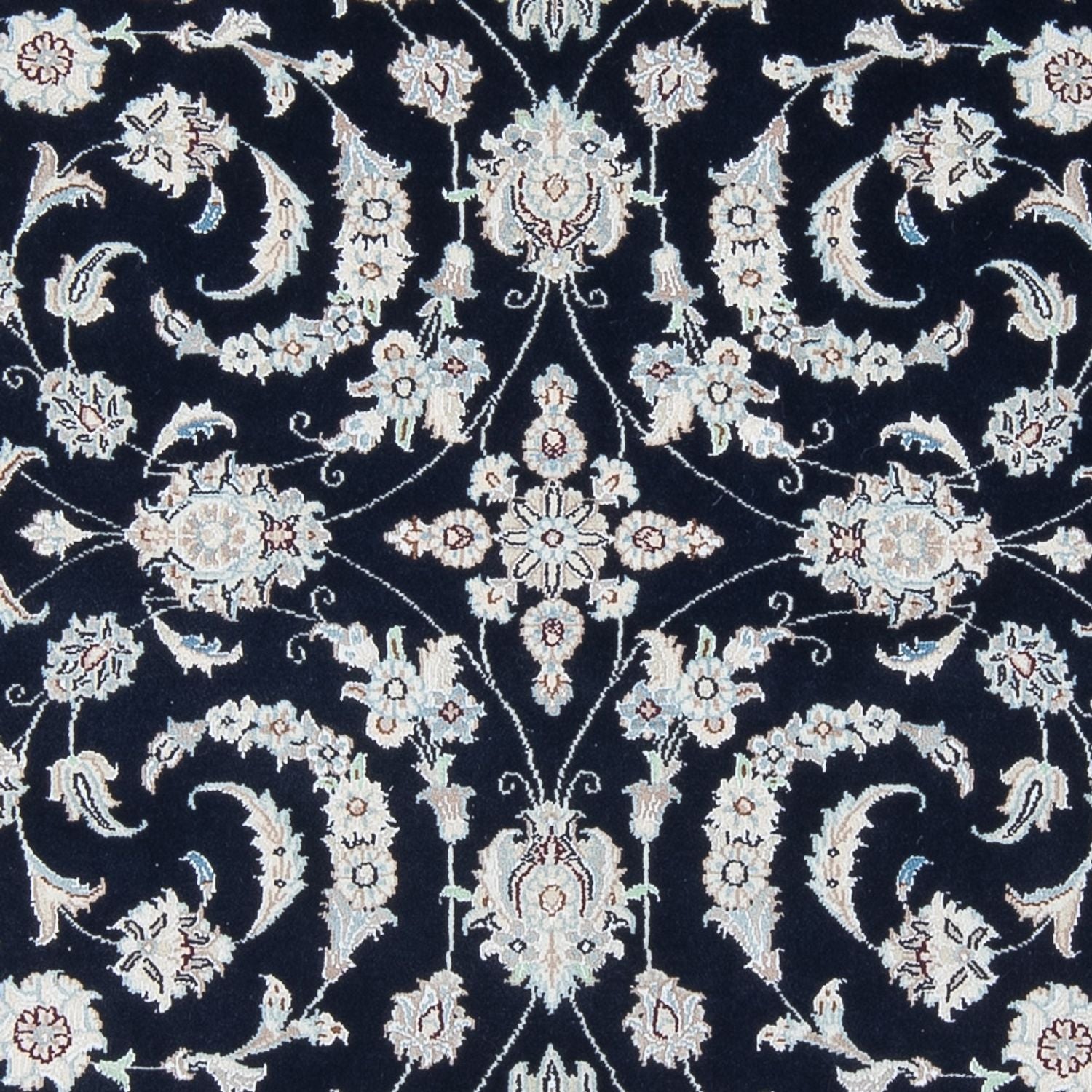 Perserteppich - Nain - Premium - 196 x 151 cm - dunkelblau
