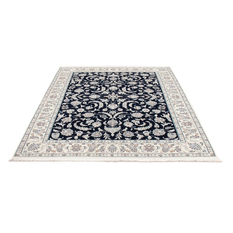 Perserteppich - Nain - Premium - 196 x 151 cm - dunkelblau