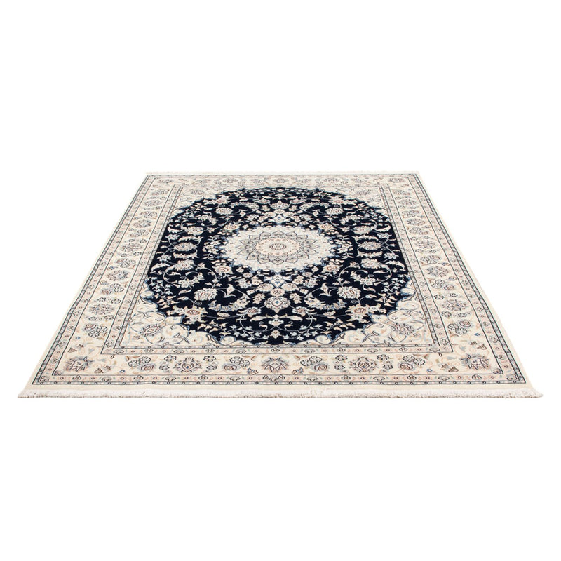 Perserteppich - Nain - Premium - 196 x 148 cm - dunkelblau