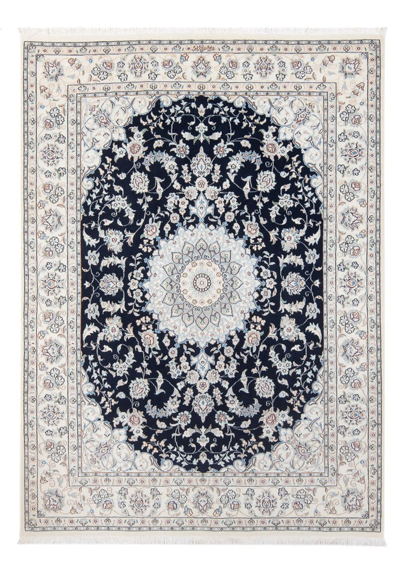 Perserteppich - Nain - Premium - 204 x 150 cm - dunkelblau
