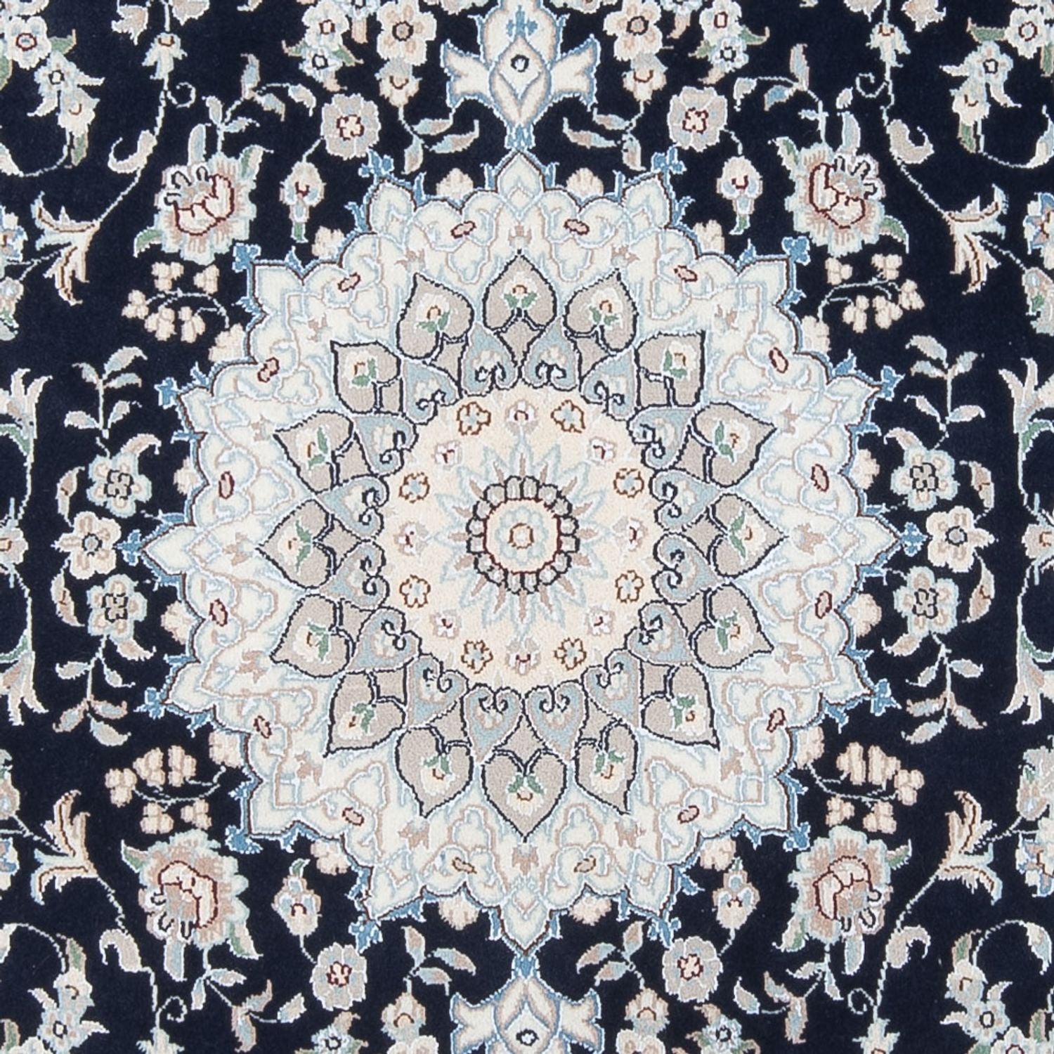 Perserteppich - Nain - Premium - 204 x 150 cm - dunkelblau