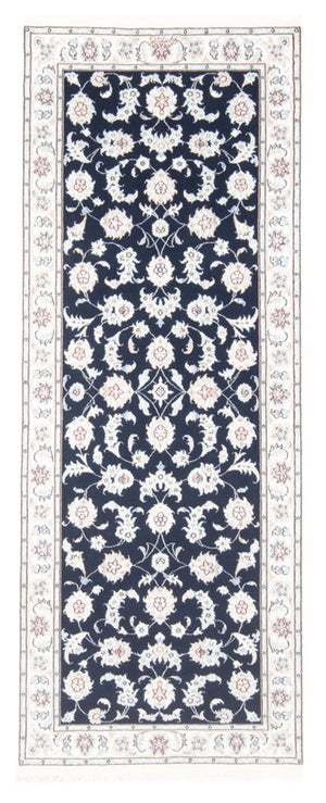 Läufer Perser - Nain - Royal - 197 x 80 cm - dunkelblau