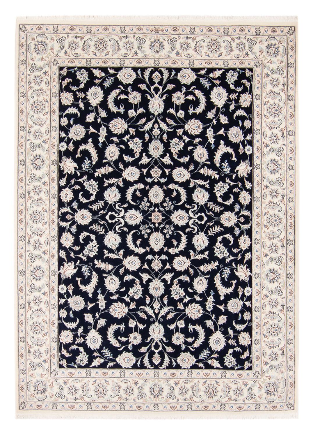 Perserteppich - Nain - 233 x 170 cm - dunkelblau
