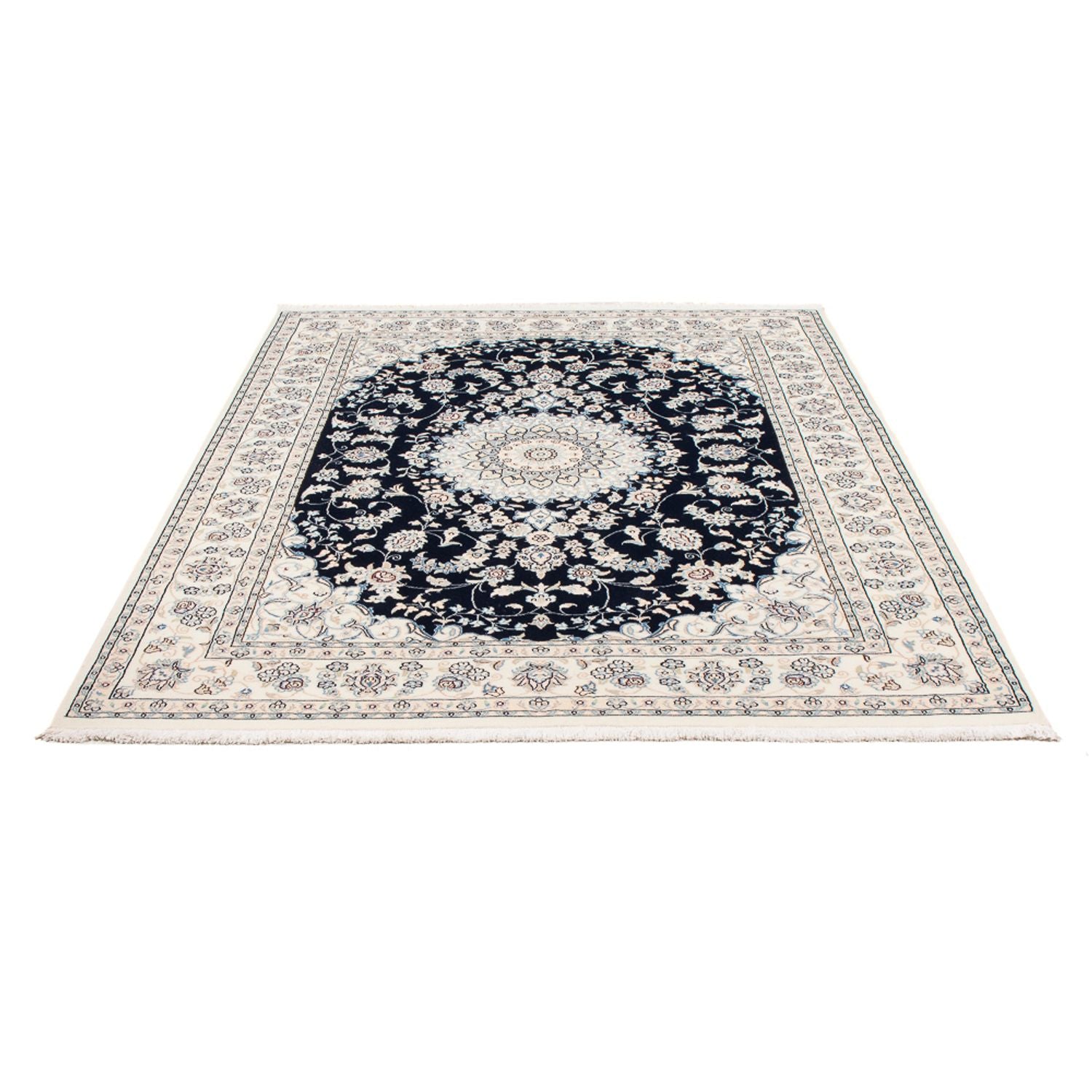Perserteppich - Nain - Premium - 199 x 150 cm - dunkelblau