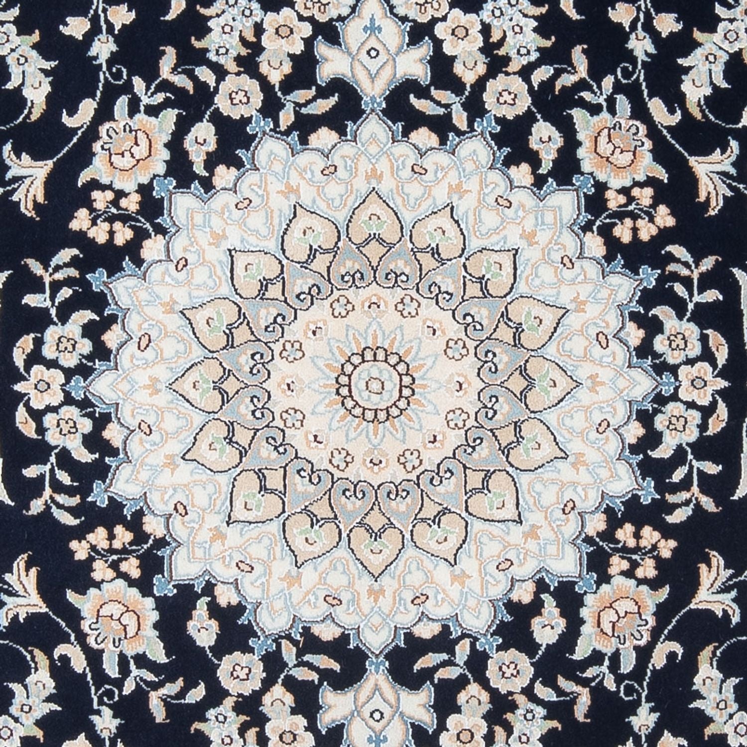 Perserteppich - Nain - Premium - 195 x 150 cm - dunkelblau