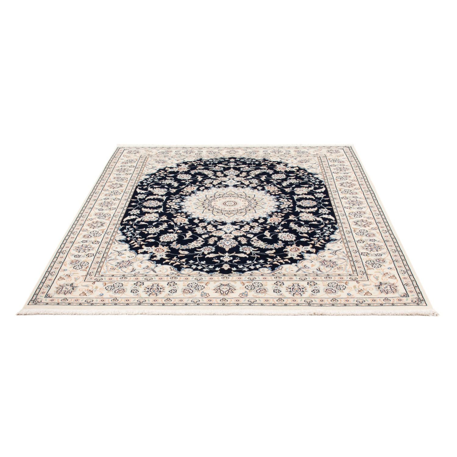 Perserteppich - Nain - Premium - 195 x 150 cm - dunkelblau