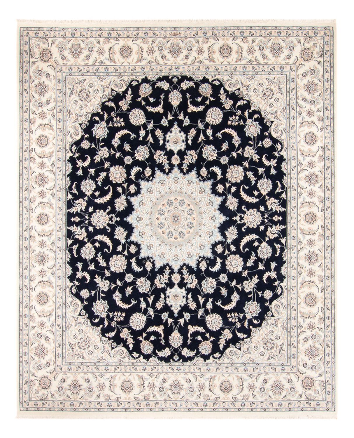 Perserteppich - Nain - 278 x 223 cm - dunkelblau