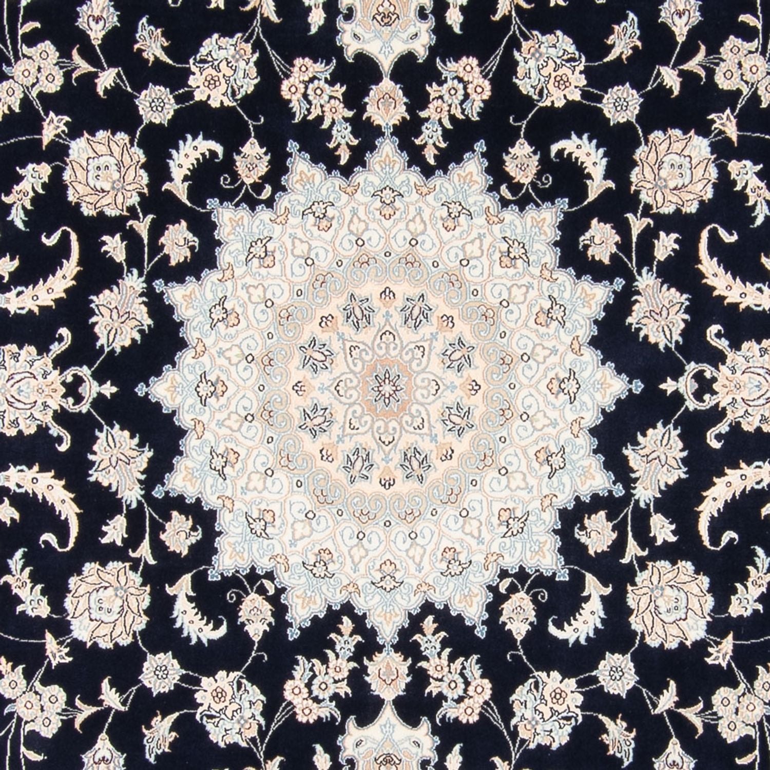 Perserteppich - Nain - 278 x 223 cm - dunkelblau