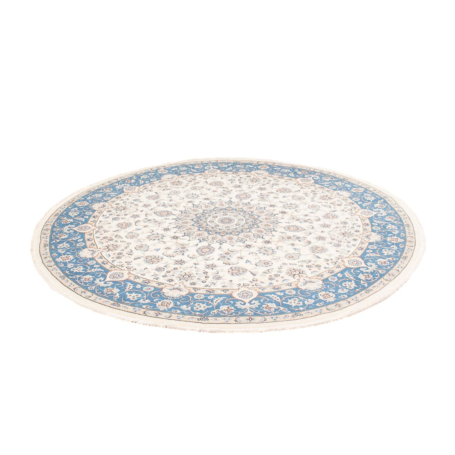 Perserteppich - Nain rund  - 197 x 196 cm - creme