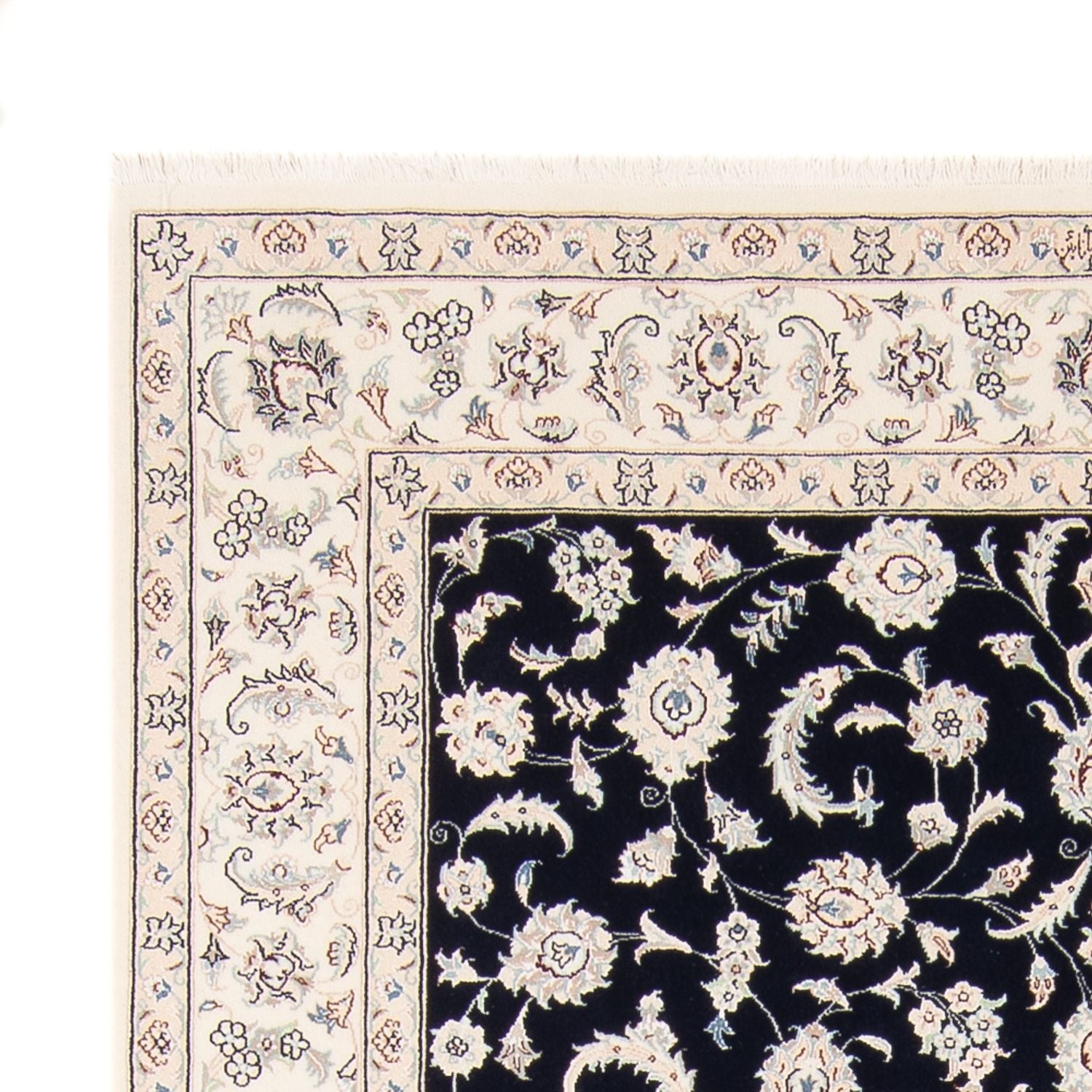 Perserteppich - Nain - 235 x 171 cm - dunkelblau