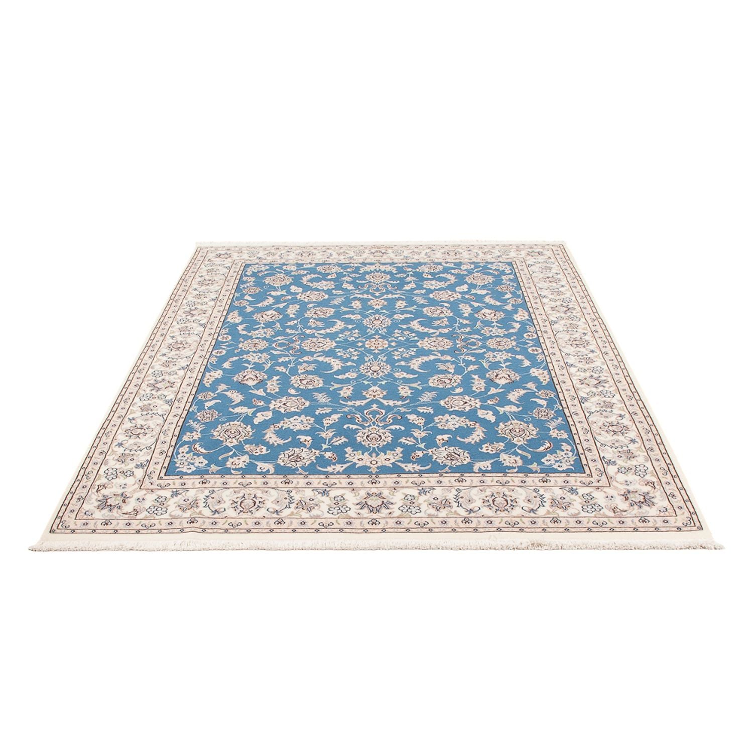 Perserteppich - Nain - Premium - 200 x 146 cm - blau