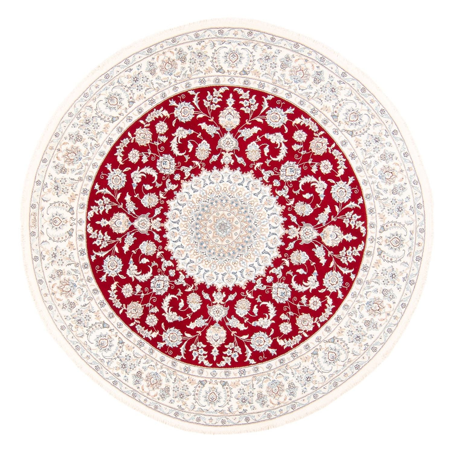 Perserteppich - Nain rund  - 200 x 200 cm - rot