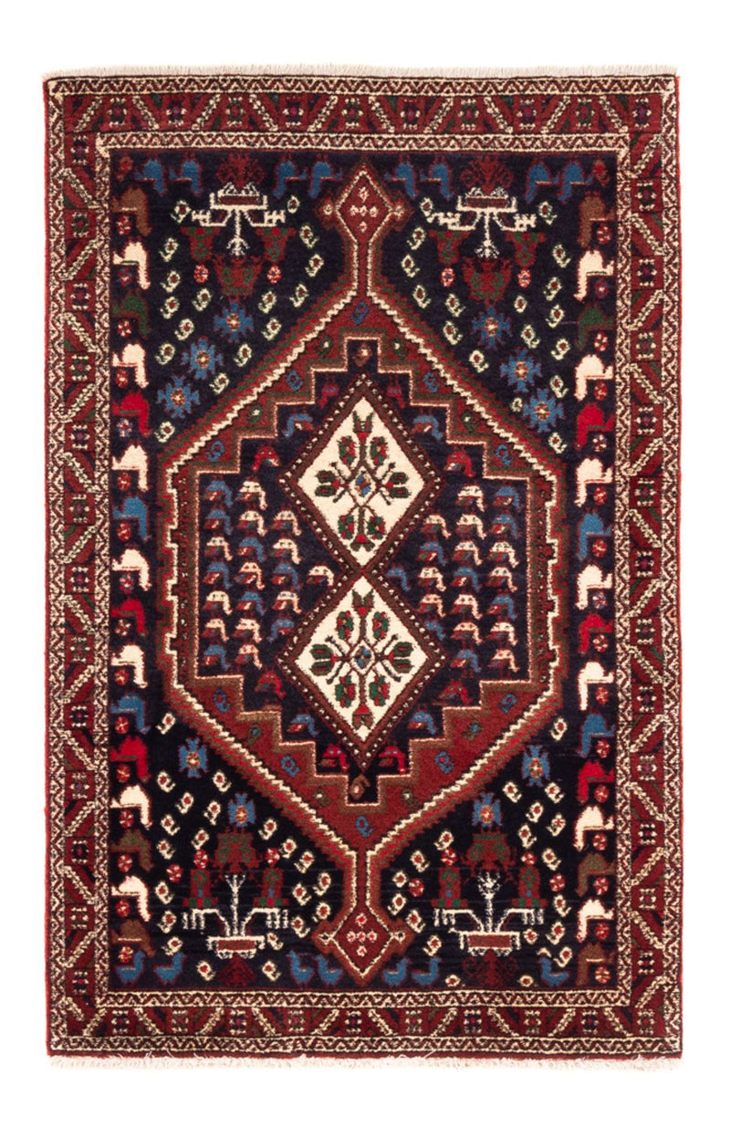 Perserteppich - Nomadic - 150 x 97 cm - dunkelblau