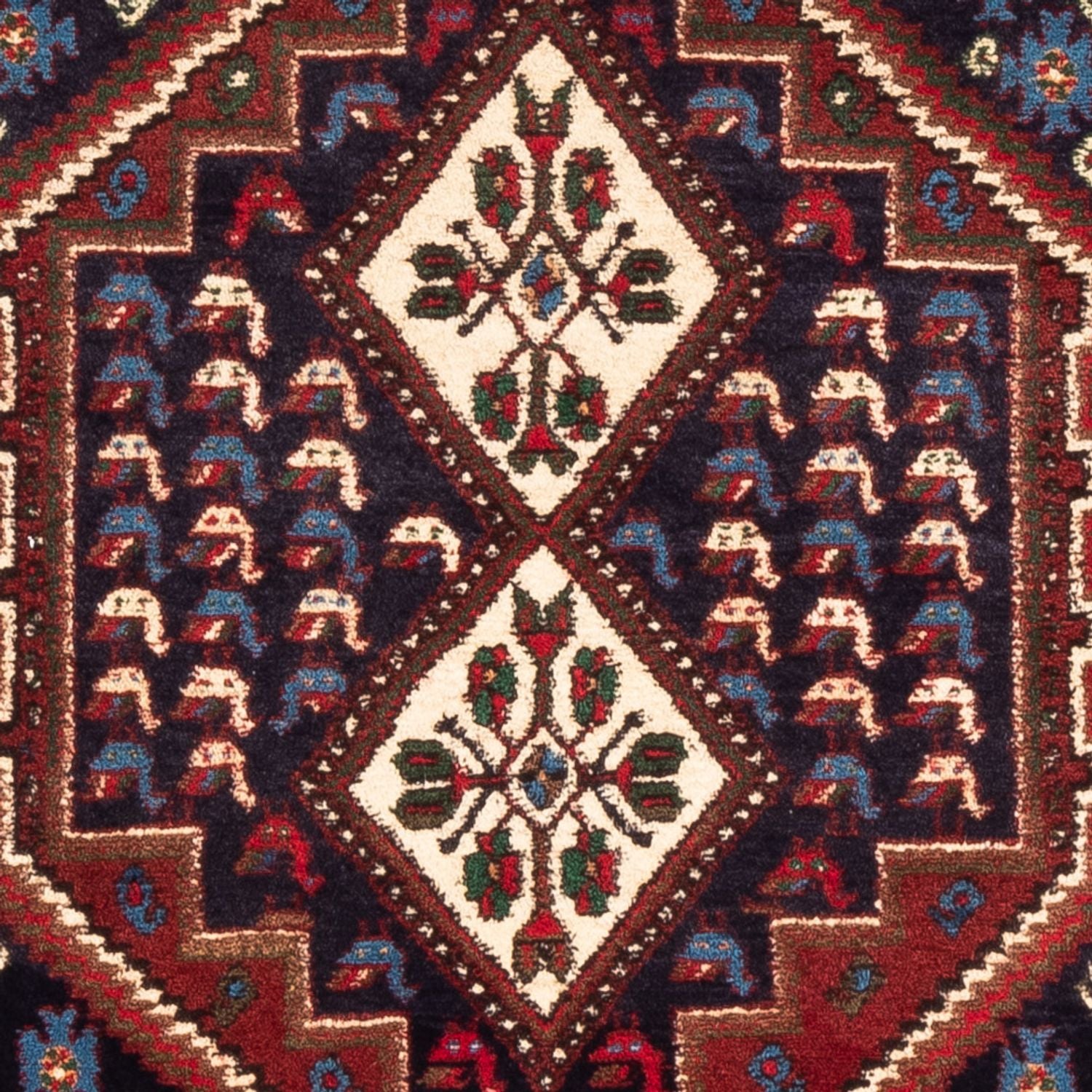 Perserteppich - Nomadic - 150 x 97 cm - dunkelblau