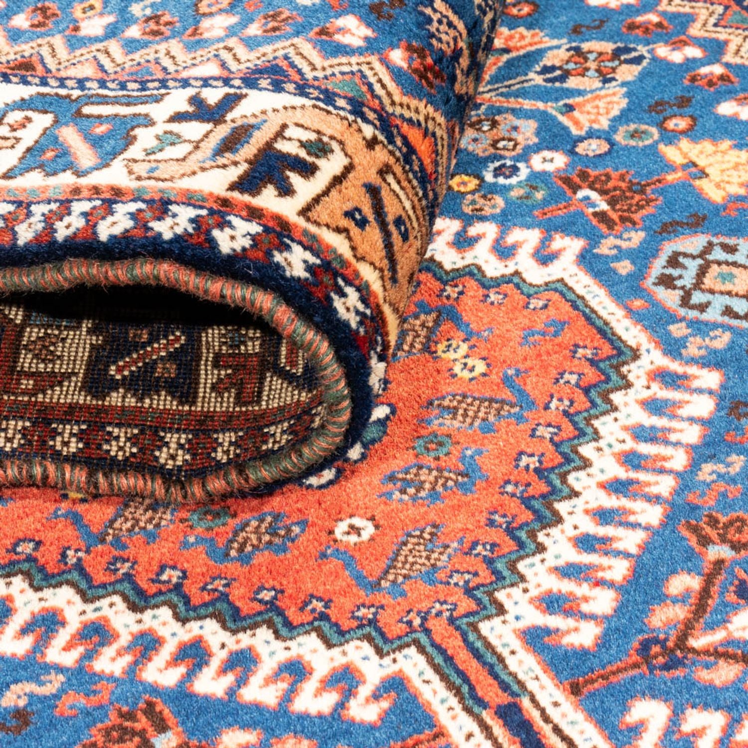 Läufer Perser - Nomadic - 197 x 82 cm - hellblau
