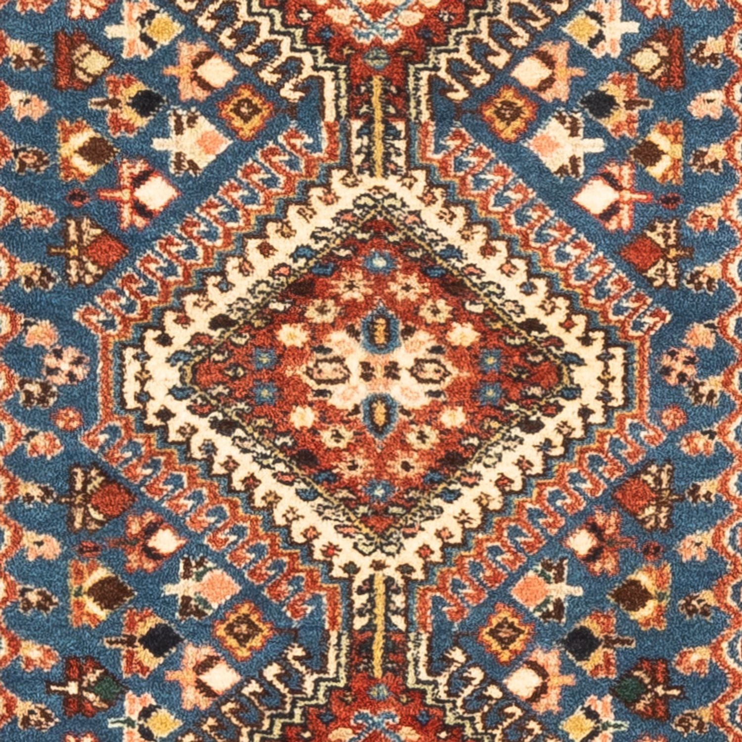 Perserteppich - Nomadic - 122 x 75 cm - blau
