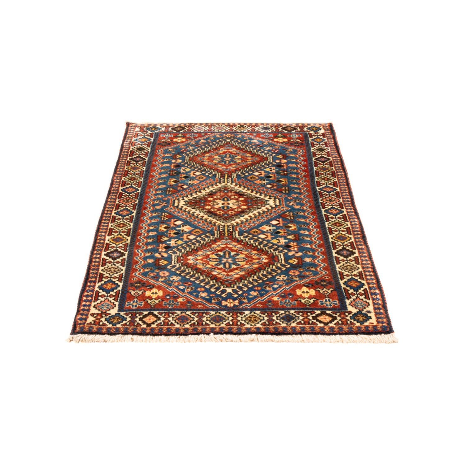 Perserteppich - Nomadic - 122 x 75 cm - blau