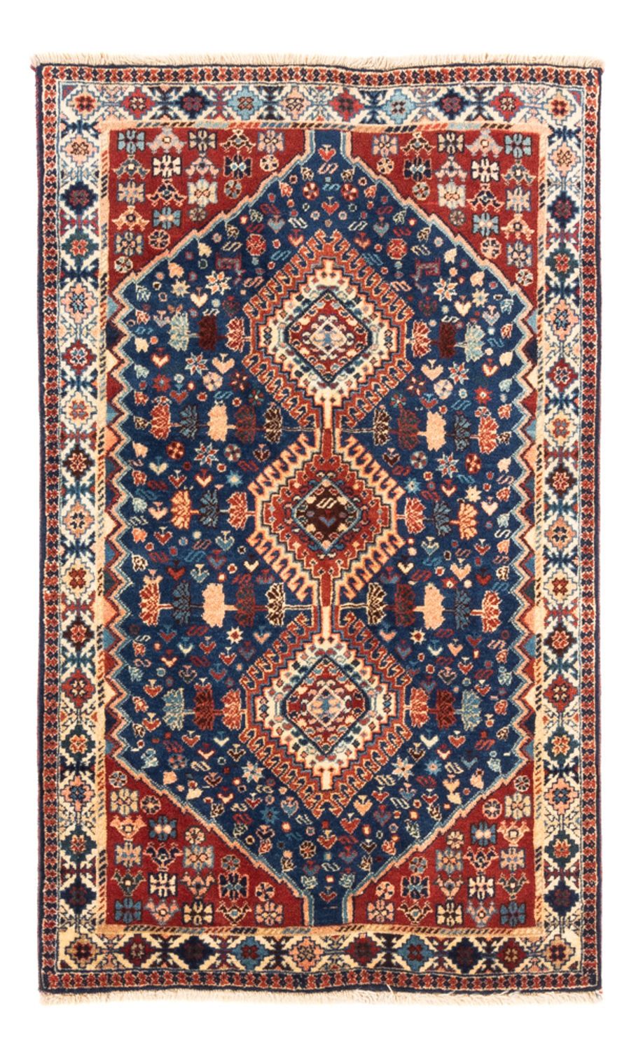 Perserteppich - Nomadic - 132 x 80 cm - blau