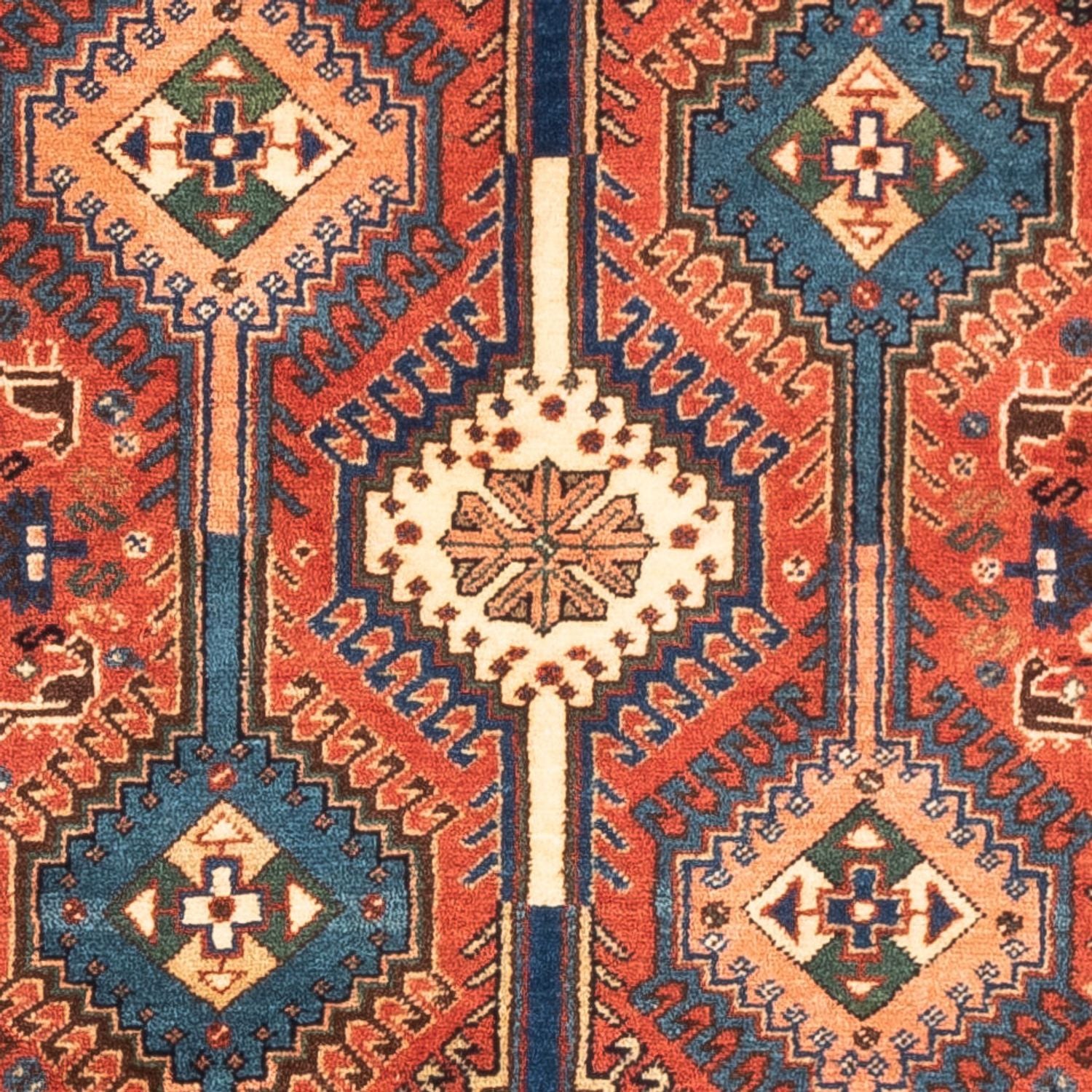 Perserteppich - Nomadic - 125 x 80 cm - rot