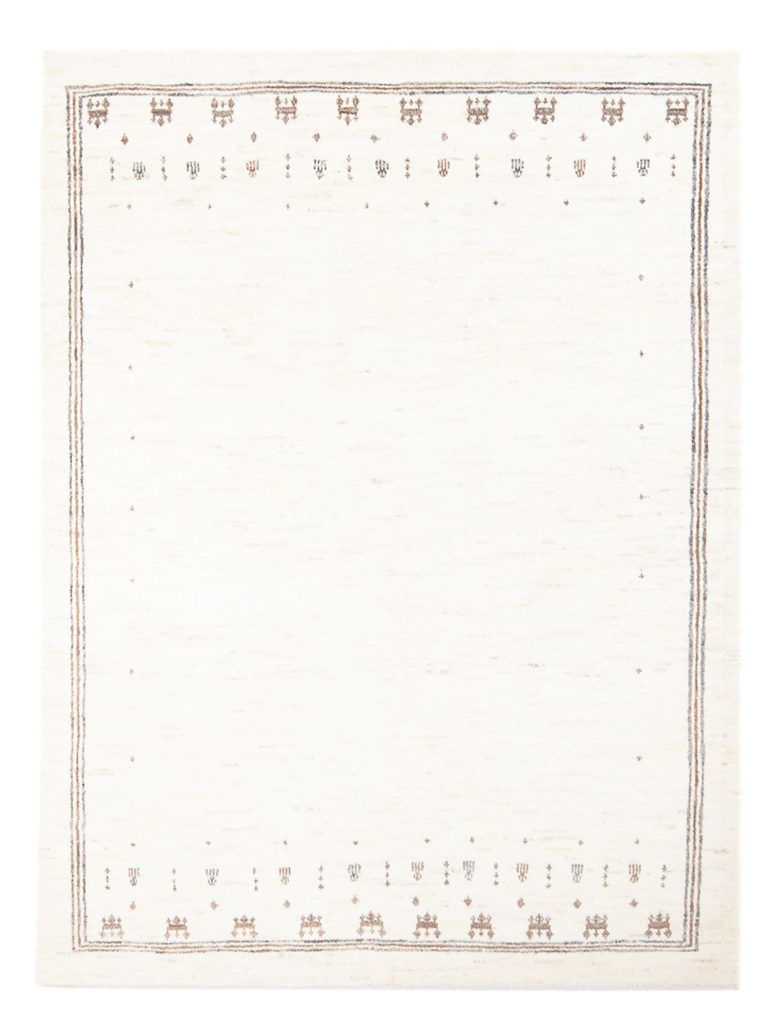 Gabbeh Teppich - Perser - 198 x 150 cm - weiß