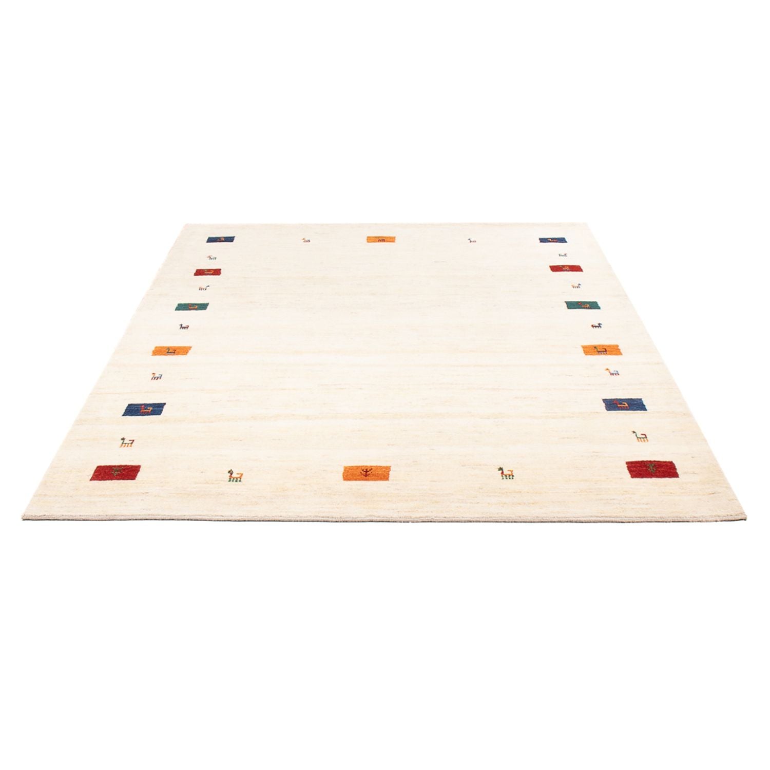 Gabbeh Teppich - Perser - 201 x 149 cm - mehrfarbig