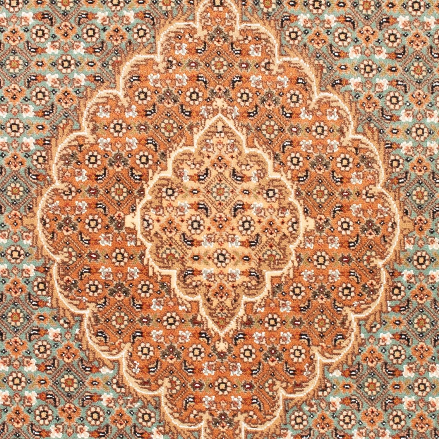 Perserteppich - Täbriz - 118 x 82 cm - petrolblau