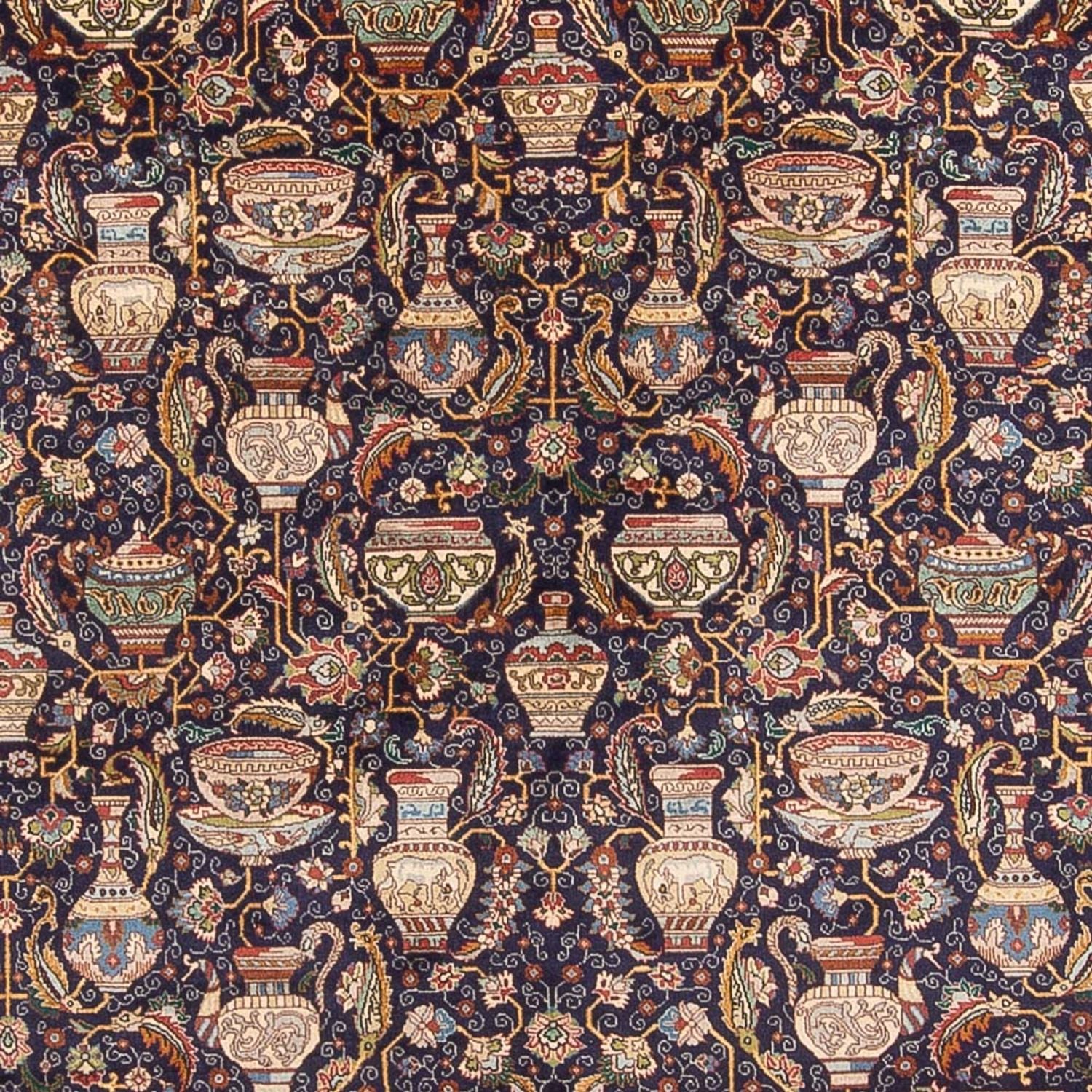 Perserteppich - Täbriz - 387 x 300 cm - dunkelblau