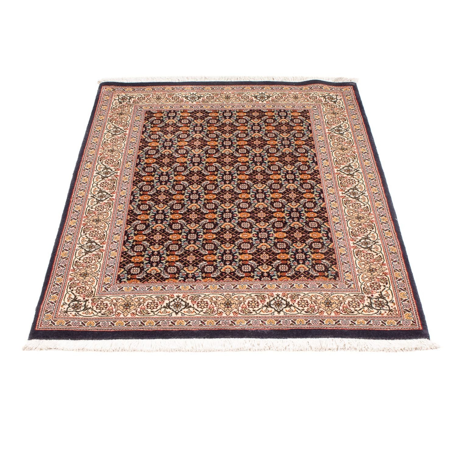 Perserteppich - Täbriz - Royal - 116 x 83 cm - dunkelblau