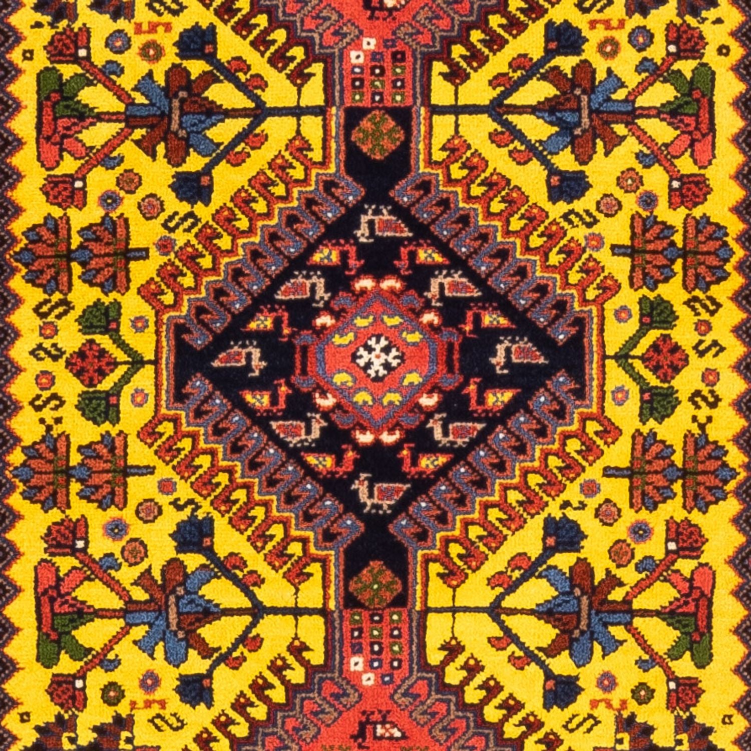 Läufer Perser - Nomadic - 202 x 78 cm - gelb
