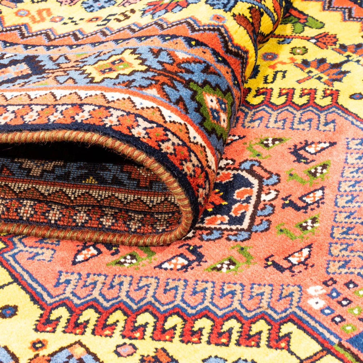 Läufer Perser - Nomadic - 202 x 78 cm - gelb