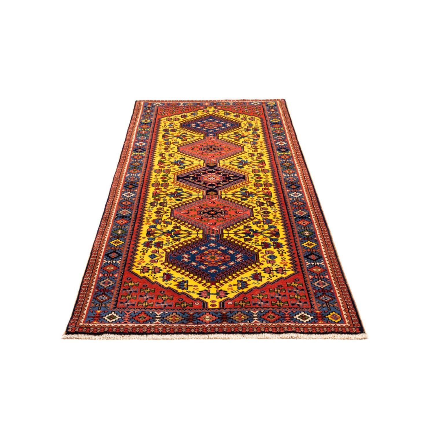Läufer Perser - Nomadic - 202 x 78 cm - gelb