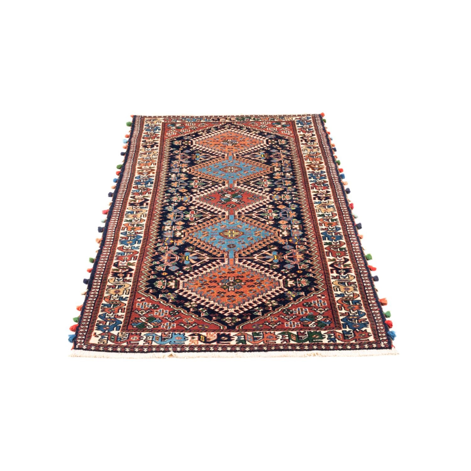 Läufer Perser - Nomadic - 200 x 83 cm - dunkelblau