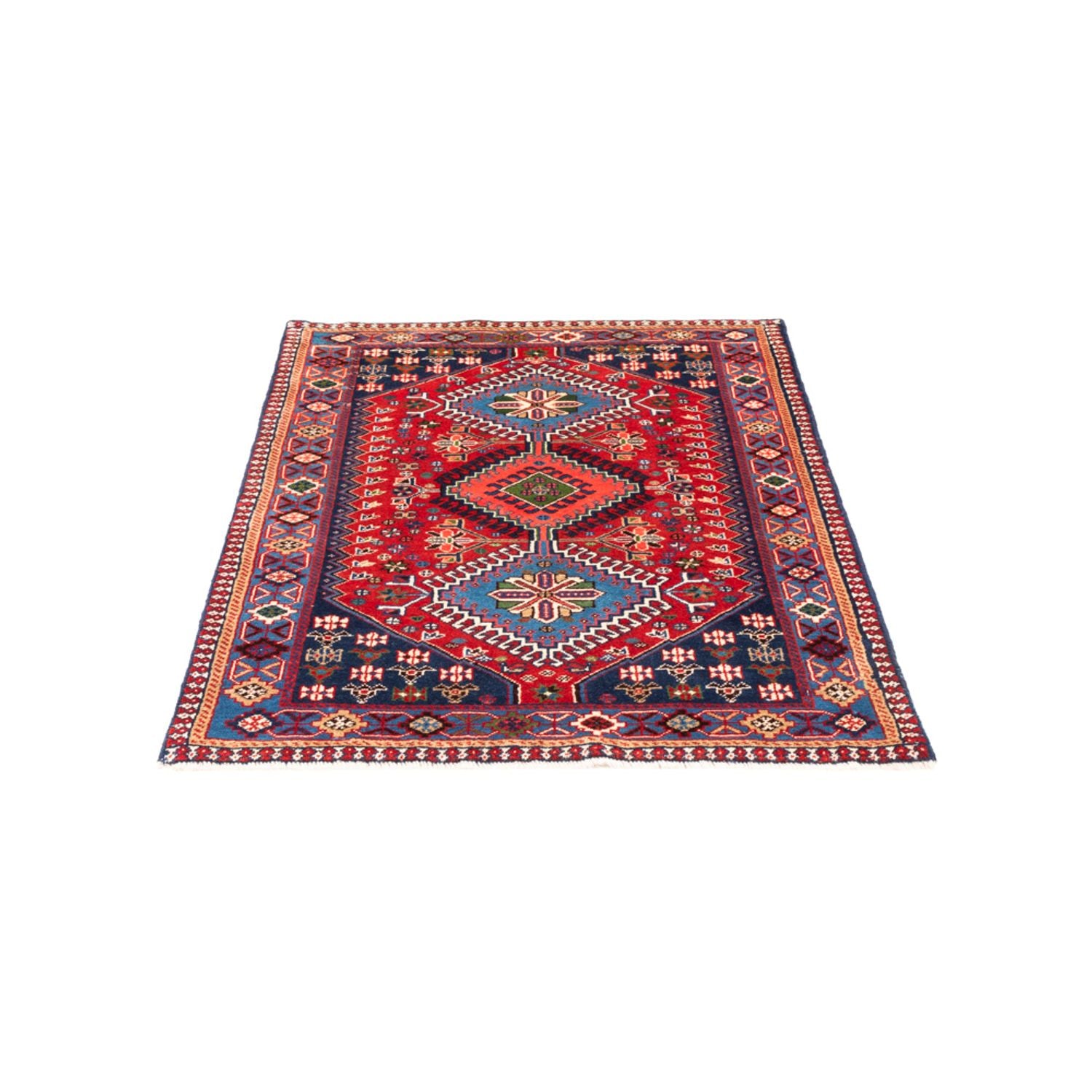 Perserteppich - Nomadic - 115 x 82 cm - rot