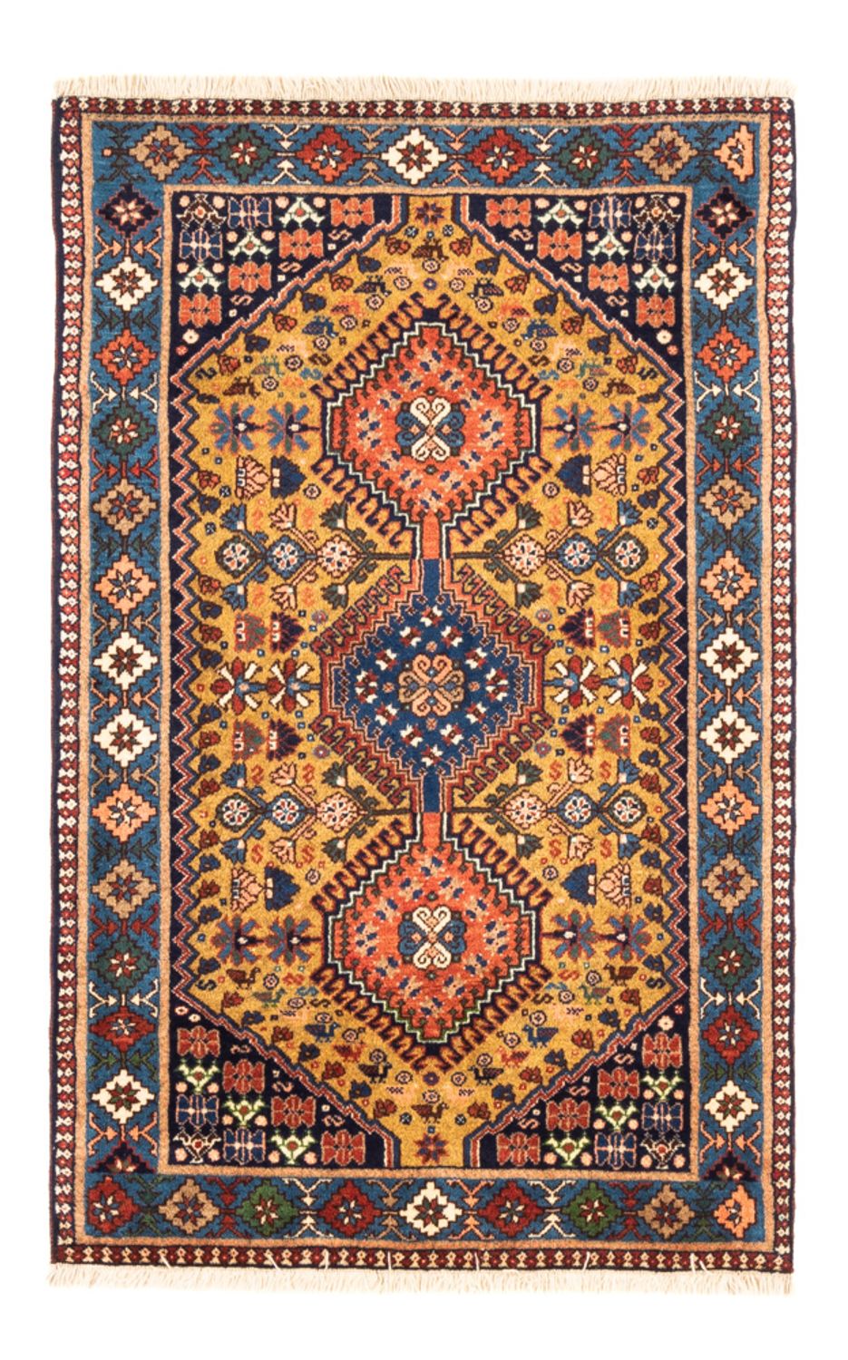 Perserteppich - Nomadic - 130 x 80 cm - gelb