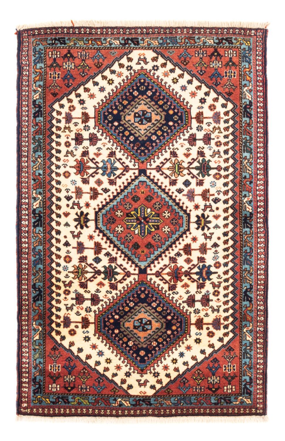 Perserteppich - Nomadic - 130 x 82 cm - creme