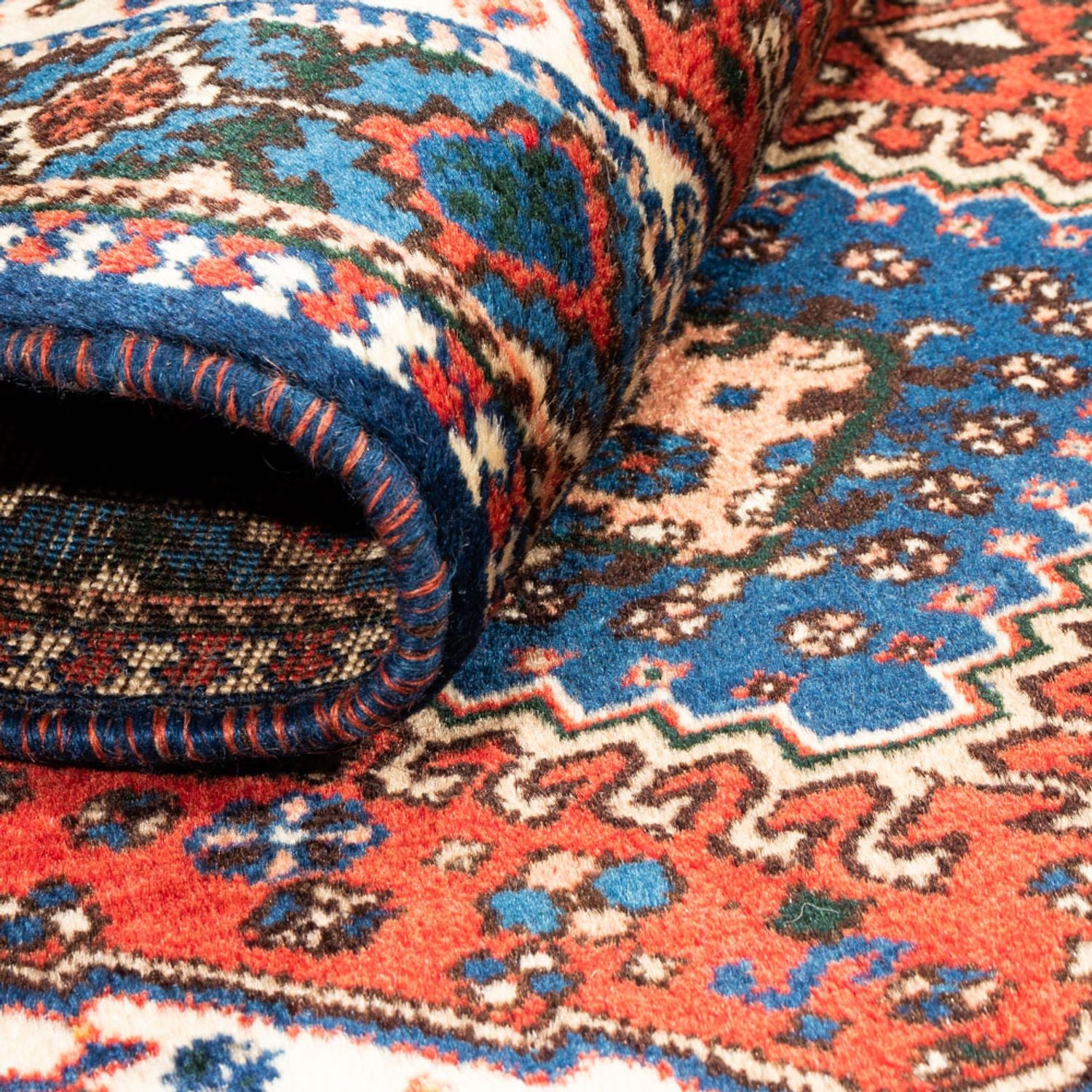 Perserteppich - Nomadic - 123 x 81 cm - rot