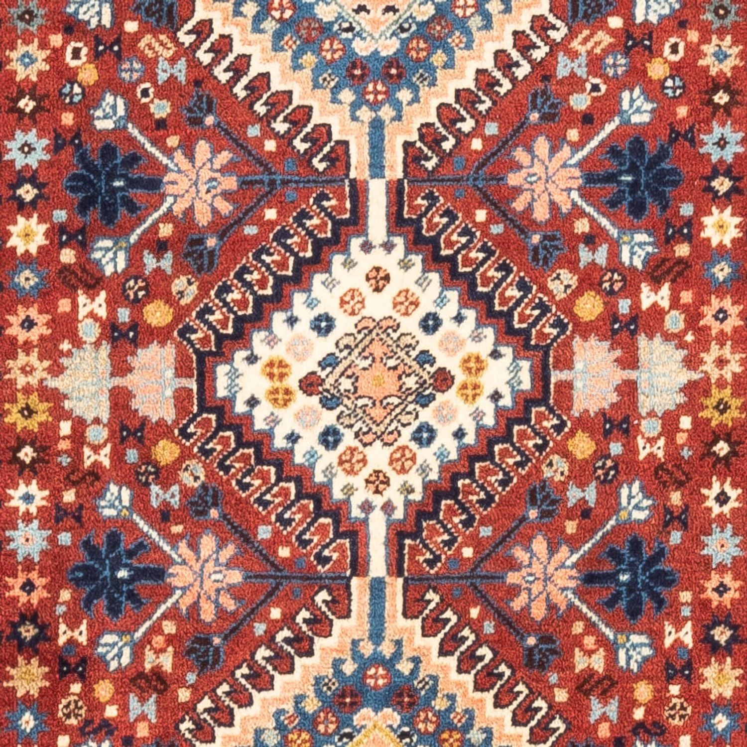 Perserteppich - Nomadic - 131 x 86 cm - rot