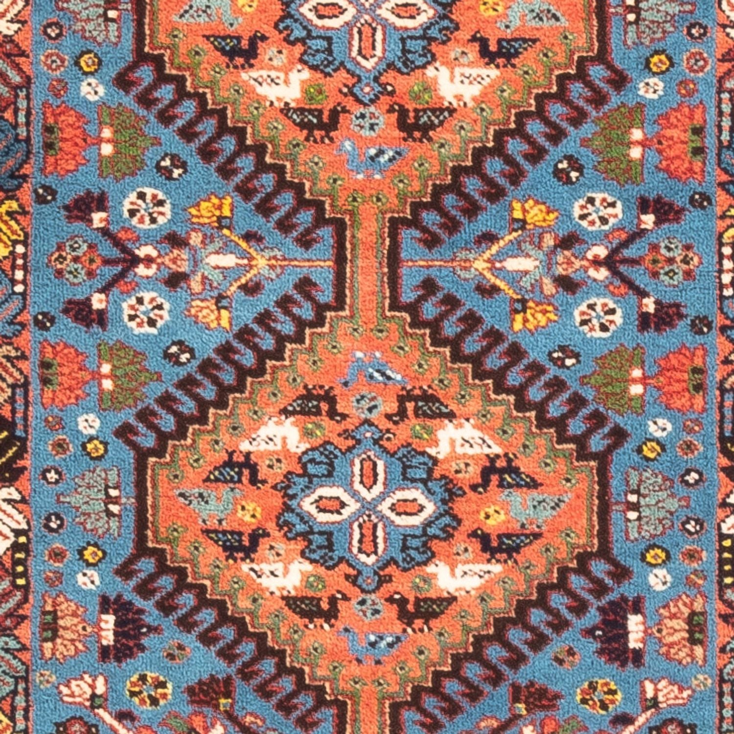 Läufer Perser - Nomadic - 200 x 60 cm - hellblau