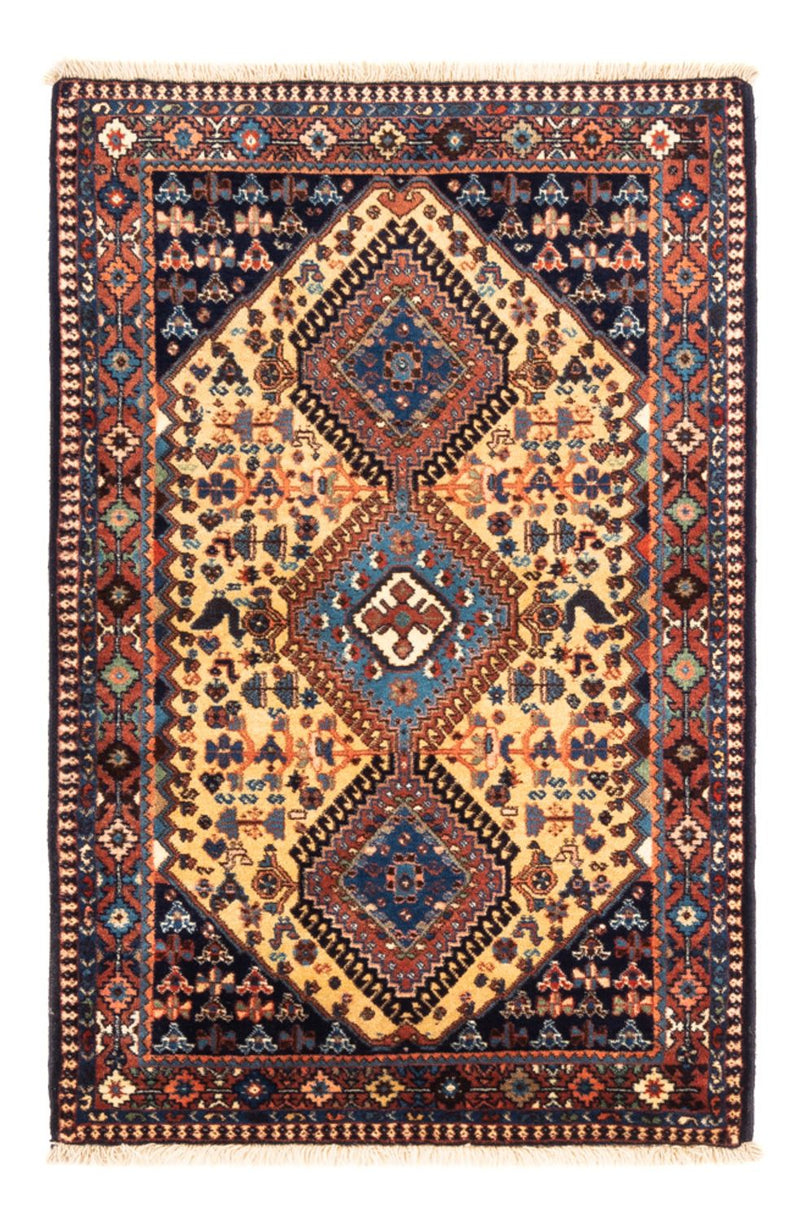 Perserteppich - Nomadic - 132 x 87 cm - gelb