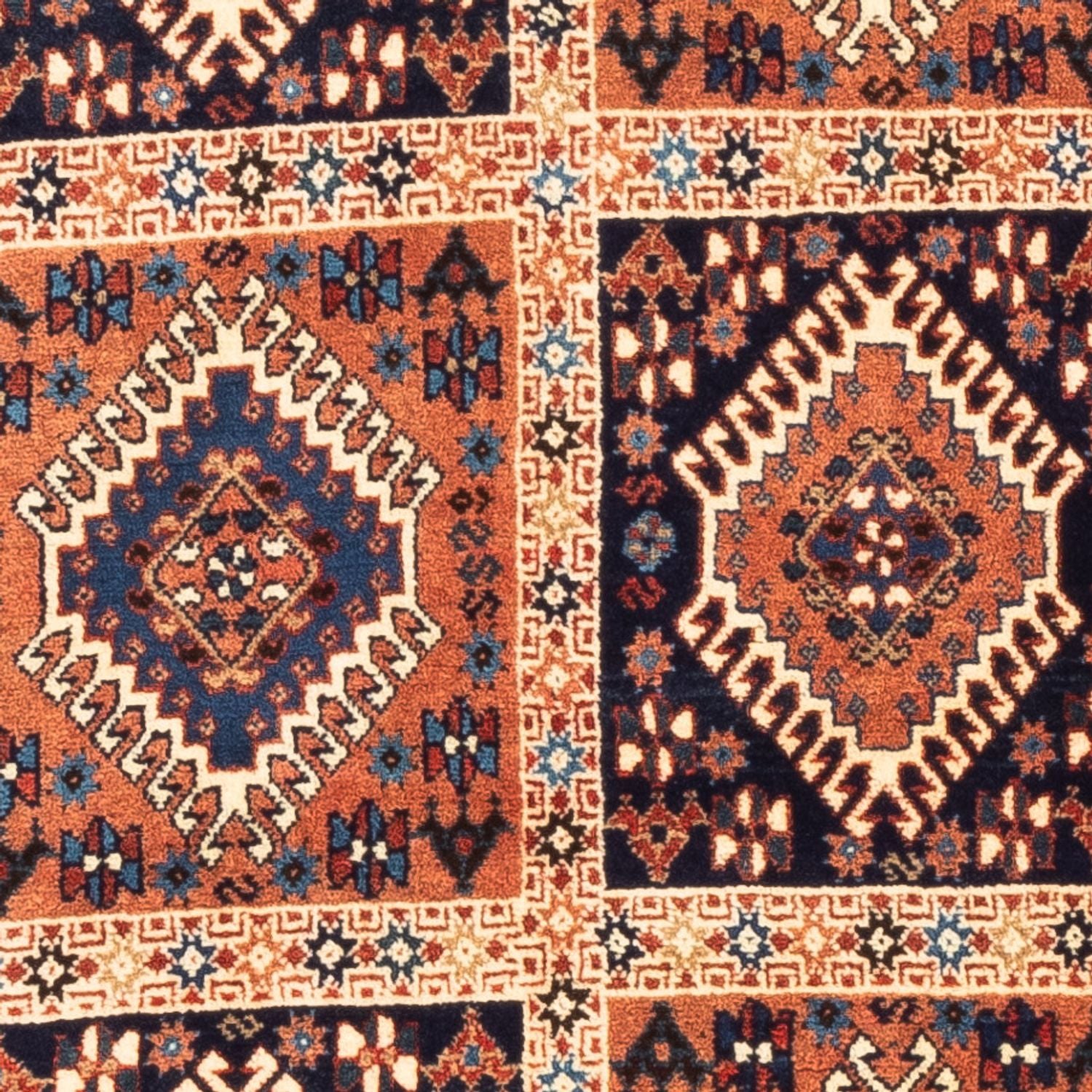 Perserteppich - Nomadic - 128 x 80 cm - mehrfarbig