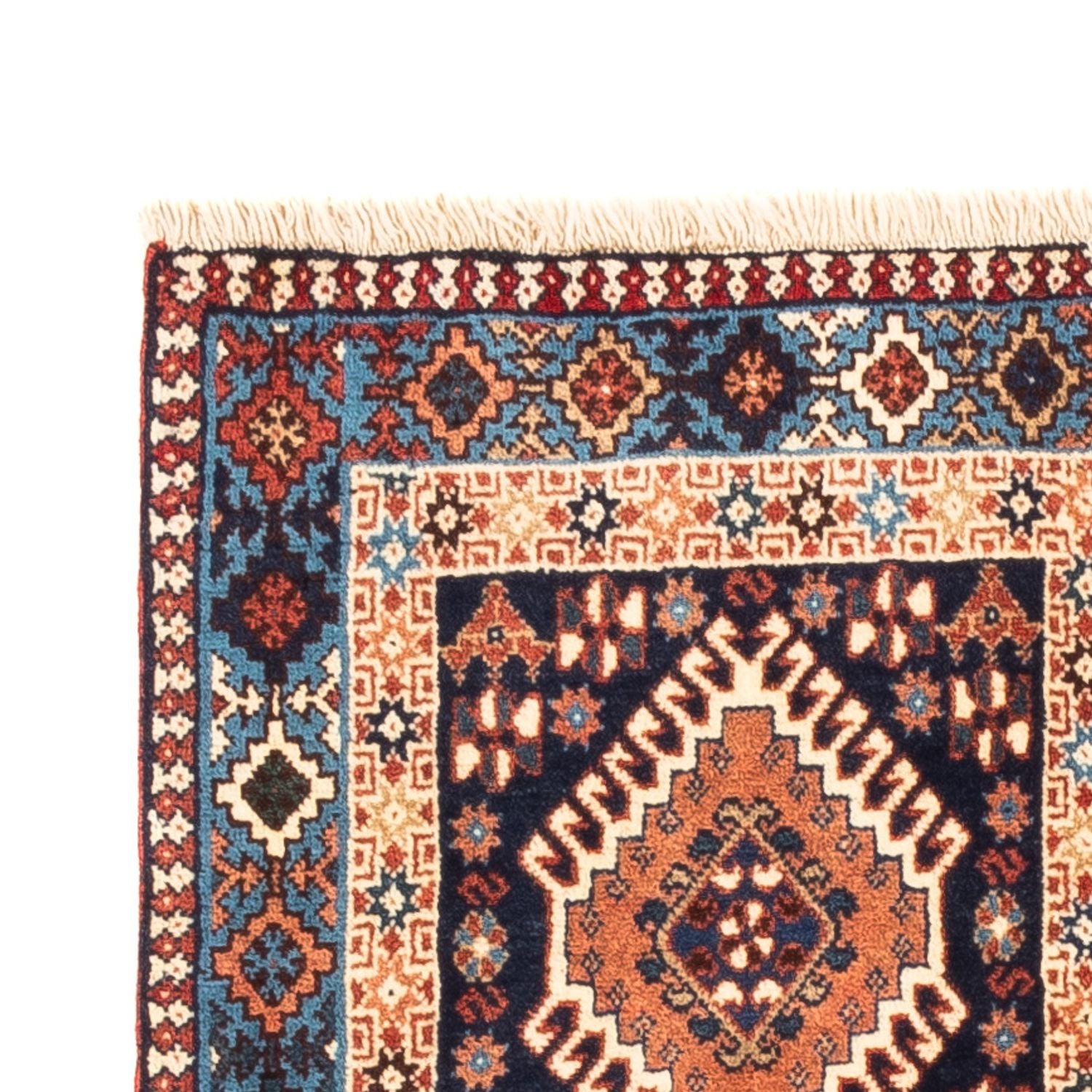 Perserteppich - Nomadic - 128 x 80 cm - mehrfarbig