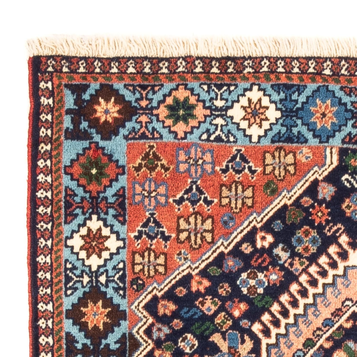 Perserteppich - Nomadic - 130 x 82 cm - dunkelblau
