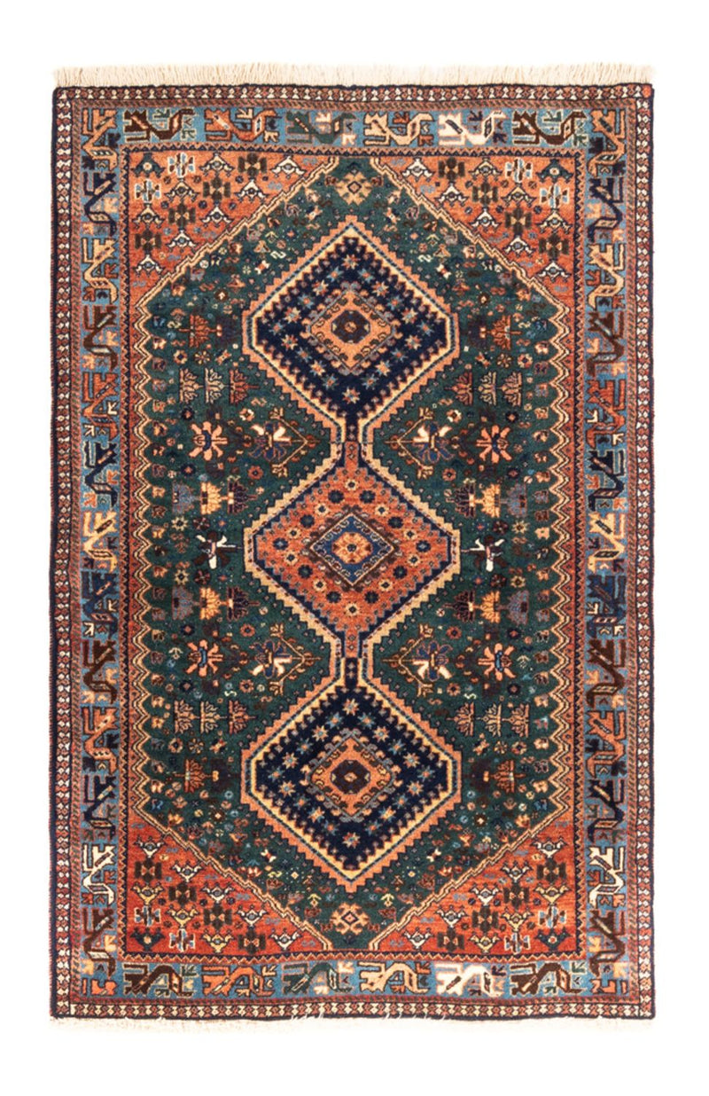 Perserteppich - Nomadic - 127 x 85 cm - dunkelblau