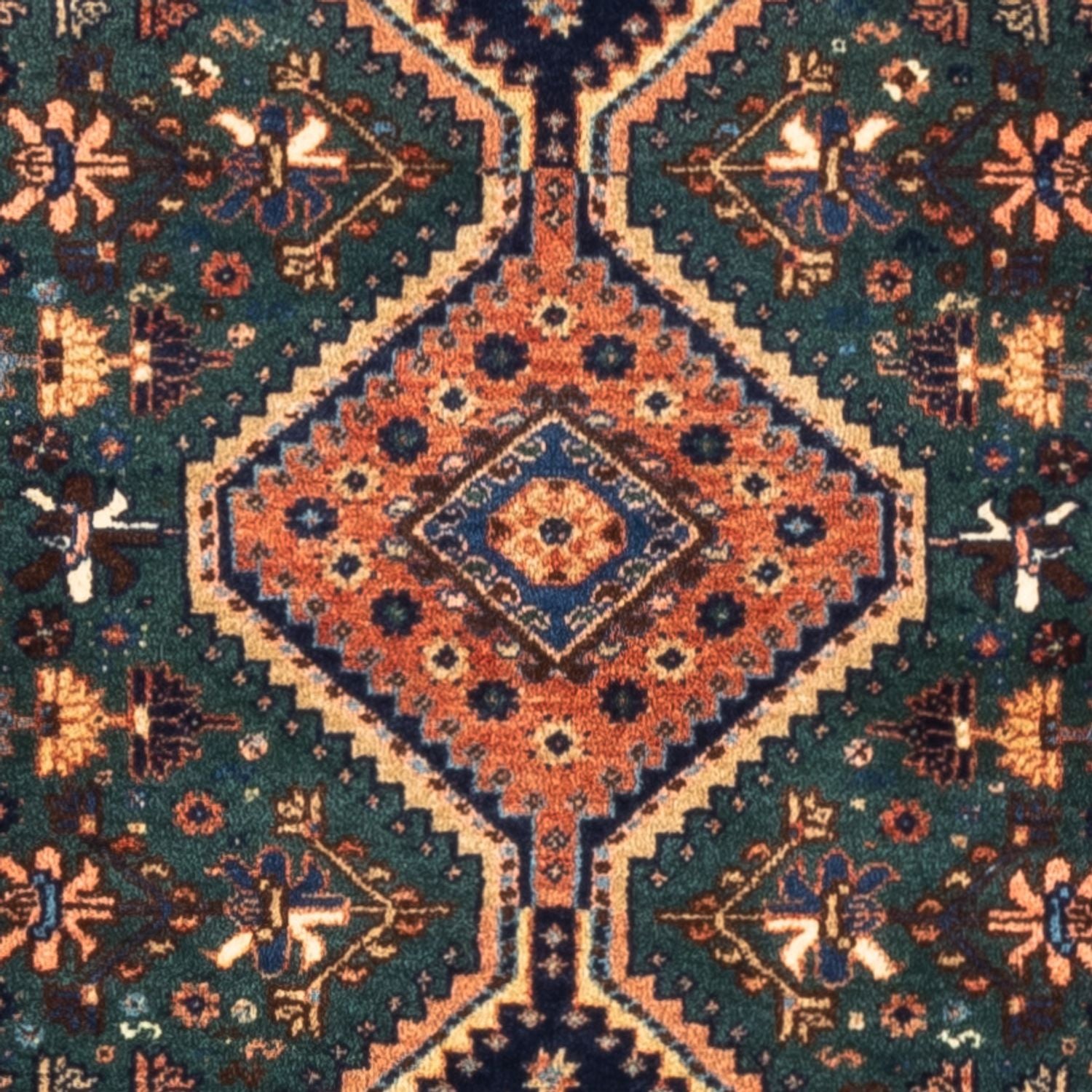 Perserteppich - Nomadic - 127 x 85 cm - dunkelblau