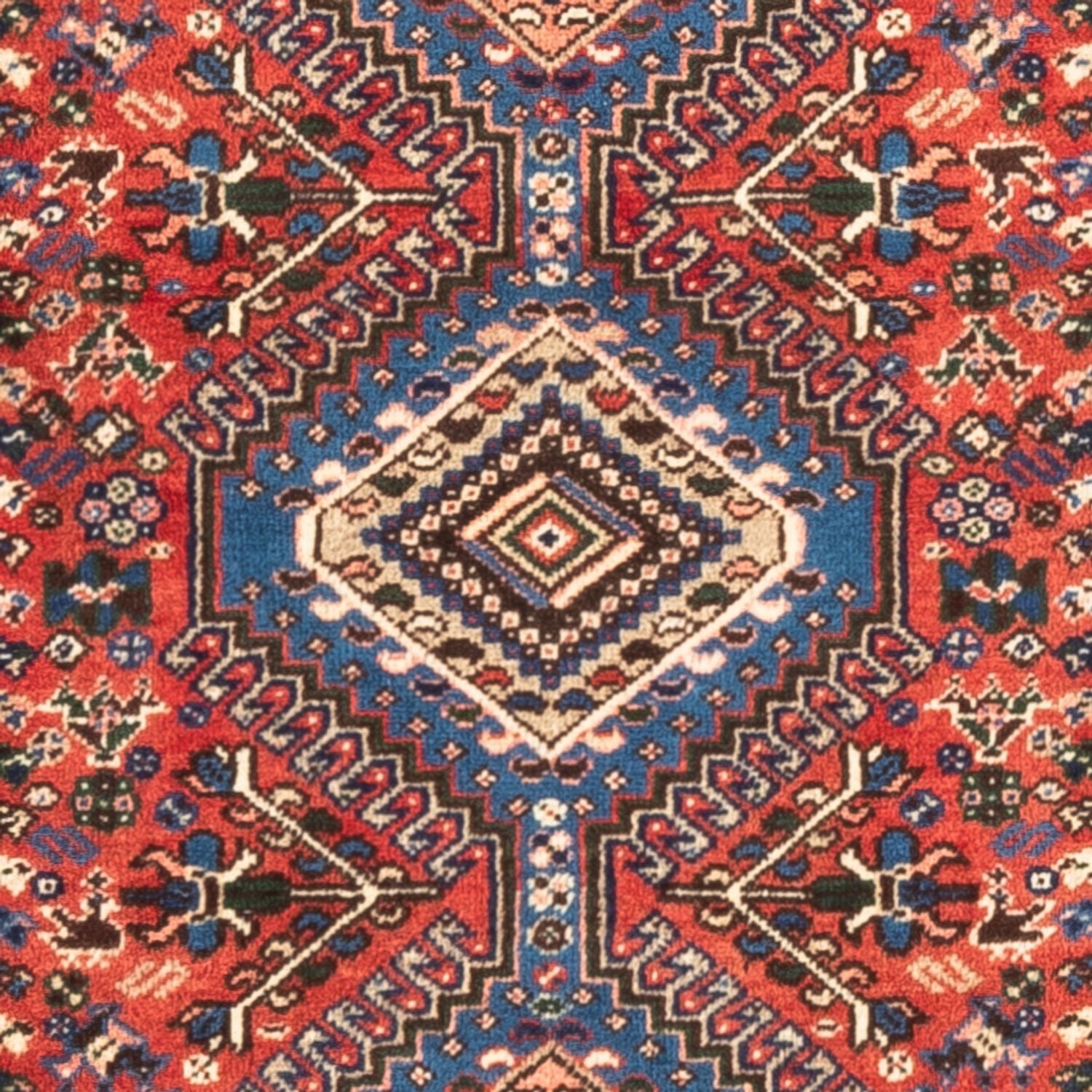 Perserteppich - Nomadic - 128 x 75 cm - rot